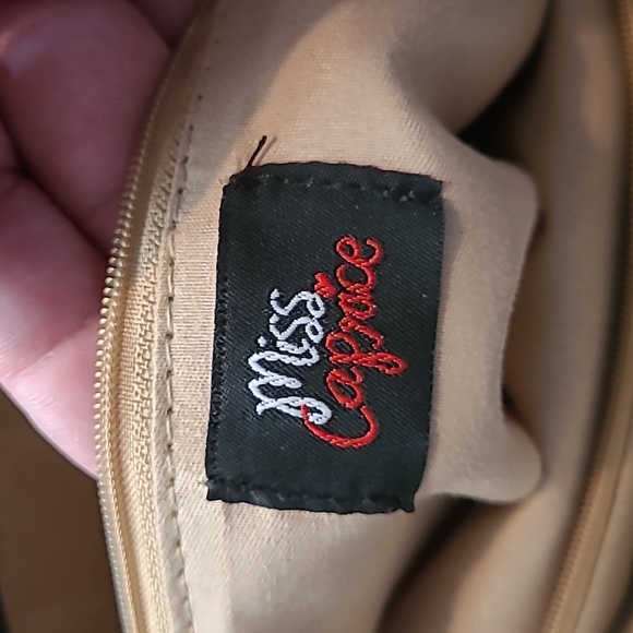 Miss Caprice Plaid Freya- Camel Handbag - Picture 12 of 12